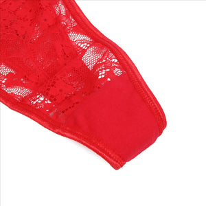 Red Lace Thong Love (14-16)2xl