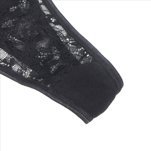 Black Lace Thong Love (8-10) M