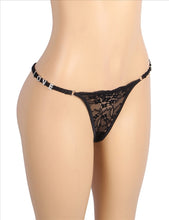 Load image into Gallery viewer, Black Lace Thong Love (14-16)2xl
