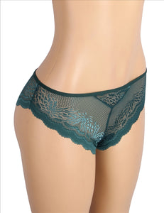 Heart Green Lace Panty (14-16) 2xl