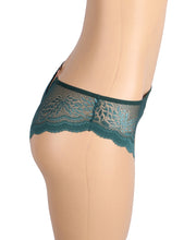 Load image into Gallery viewer, Heart Green Lace Panty (14-16) 2xl
