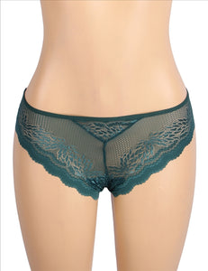 Heart Green Lace Panty (14-16) 2xl