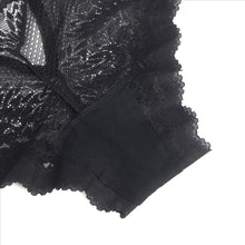 Load image into Gallery viewer, Heart Black Lace Panty (10-12) L
