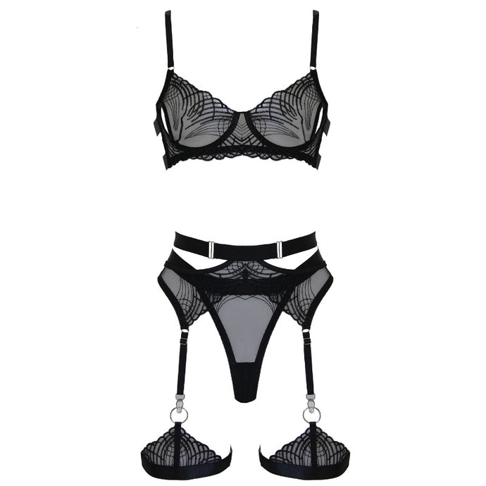 Muse 5 Piece Bra+ Set Black L