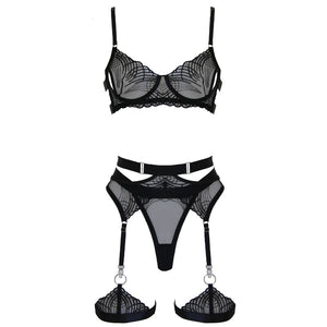Muse 5 Piece Bra+ Set Black S