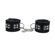 Suede Leather Wrist Restraints W/ Chain