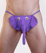 Load image into Gallery viewer, Men&#39;s Purple Elephant G-string
