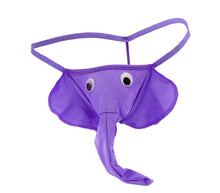 Load image into Gallery viewer, Men&#39;s Purple Elephant G-string
