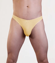 Load image into Gallery viewer, Plain Mens Lycra Thong Nude S/m
