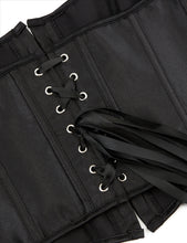 Load image into Gallery viewer, Black Boned Corset Ribbon Halter (14-16) 3xl
