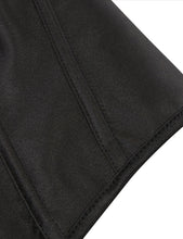 Load image into Gallery viewer, Black Boned Corset Ribbon Halter (14-16) 3xl
