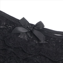 Load image into Gallery viewer, Black Crotchless Lace Panty (14-16)2xl
