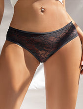 Load image into Gallery viewer, Black Crotchless Lace Panty (8-10) M
