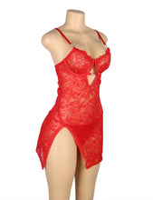 Load image into Gallery viewer, Red Lace Chemise W/underwire (20-22) 5xl
