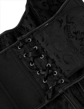 Load image into Gallery viewer, Black Embossed Halter Corset (14-16) 2xl

