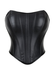 Black Zippered Corset (12-14) Xl