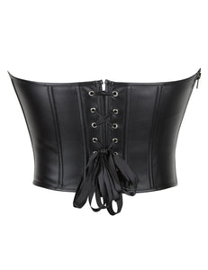 Black Zippered Corset (14-16) 2xl