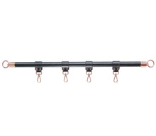 Load image into Gallery viewer, Faux Leather Wrapped Spreader Bar Rose Gold
