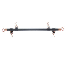 Load image into Gallery viewer, Faux Leather Wrapped Spreader Bar Rose Gold
