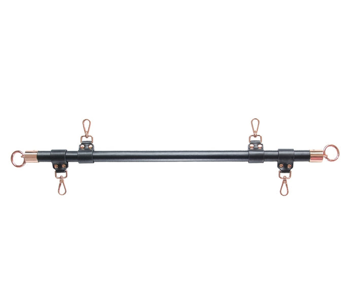 Faux Leather Wrapped Spreader Bar Rose Gold