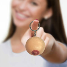 Load image into Gallery viewer, Squishy Boob Key Chain
