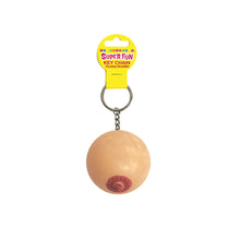 Load image into Gallery viewer, Squishy Boob Key Chain
