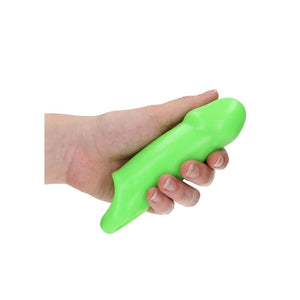 Ouch! Glow In The Dark Smooth Thick Stretchy Penis Sleeve 15.5 Cm