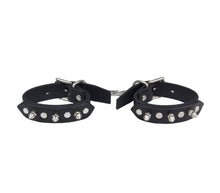 Load image into Gallery viewer, Unlined Leather Wrist Restraints With Spikes
