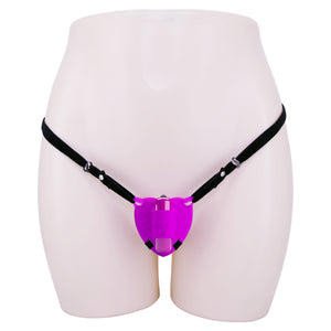 Micro Heart Beat Strap On Clitoral Vibrator Purple