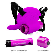 Load image into Gallery viewer, Micro Heart Beat Strap On Clitoral Vibrator Purple
