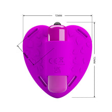 Load image into Gallery viewer, Micro Heart Beat Strap On Clitoral Vibrator Purple
