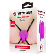 Load image into Gallery viewer, Micro Heart Beat Strap On Clitoral Vibrator Purple
