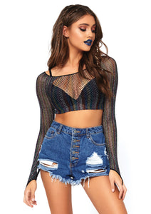 True Colours Rainbow Crop Top