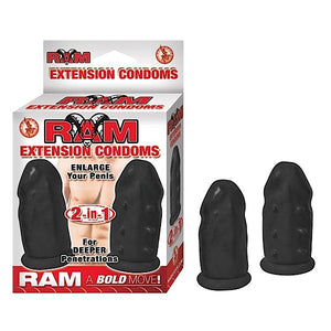 Ram Extension Condoms - Black