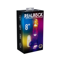 Realrock 8'' Led Vibrating Dong W/balls