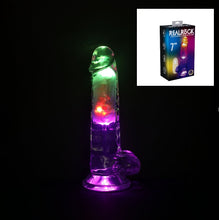 Load image into Gallery viewer, Realrock 7'' Led Vibrating Dong W/balls

