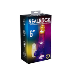 Load image into Gallery viewer, Realrock 6'' Led Vibrating Dong W/balls
