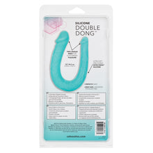 Load image into Gallery viewer, Silicone Double Dong Ac/dc Dong - Teal

