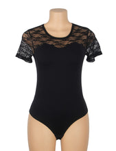 Load image into Gallery viewer, Black Lace Bodysuit (10) M
