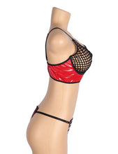Load image into Gallery viewer, Red Wetlook &amp; Mesh Set (18) 3xl
