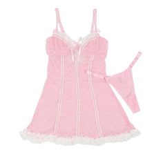 Load image into Gallery viewer, Pink W/white Ruffle Teddy (12-14) Xl
