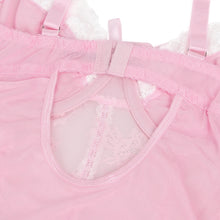 Load image into Gallery viewer, Pink W/white Ruffle Teddy (12-14) Xl
