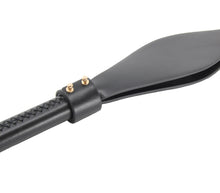 Load image into Gallery viewer, Shaped Faux Leather Slapper Paddle Gold
