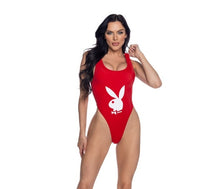 Load image into Gallery viewer, Playboy Red High-leg Swimsuit Med
