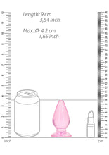 Load image into Gallery viewer, Realrock 9cm Anal Plug Pink
