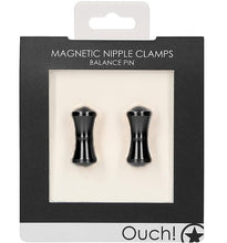 Load image into Gallery viewer, Magnetic Nipple Clamps - Balance Pin - Black
