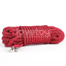 Load image into Gallery viewer, Rebellion Reign Crimson 10m Silky Bondage Rope Red
