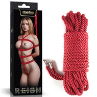 Rebellion Reign Crimson 10m Silky Bondage Rope Red