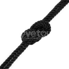 Load image into Gallery viewer, Rebellion Reign Ebony 10m Silky Bondage Rope Black
