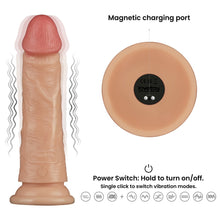 Load image into Gallery viewer, 7" Vibrating Power Basics Cock
